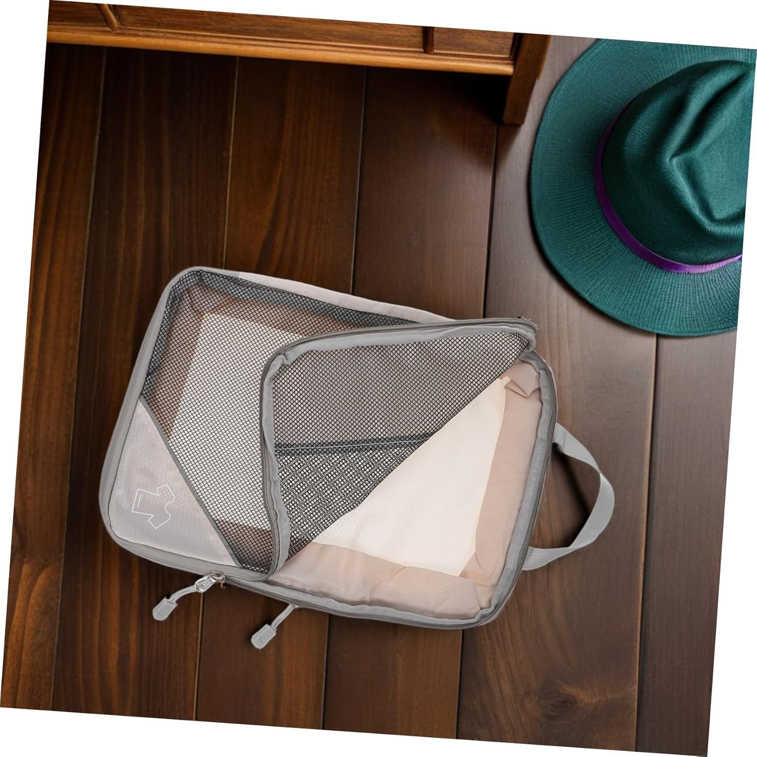 CLISPEED 3PCS Travel Packing Cubes Compression Beige Expandable Lightweight Organizer Bags for Suitcases Quick Space-Saving Storage Versatile Luggage Essentials for Clothing Toiletries