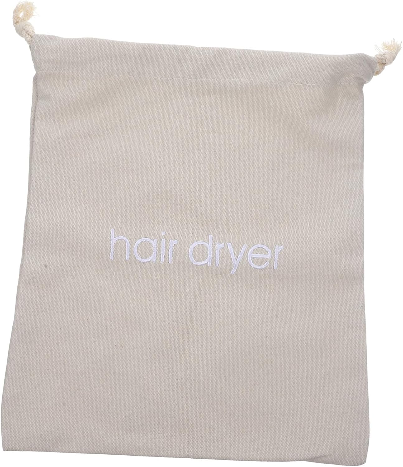 DONFAMDS Hair Dryer Storage Bag Drawstring Canvas Organizer for Home Hotel Guest Capacity Dustproof Cover with Smooth Strings for Full Dryer and Personal Items