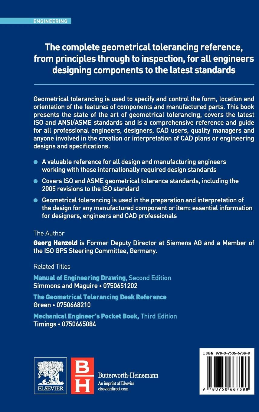 Geometrical Dimensioning and Tolerancing for Design, Manufacturing and Inspection: a Handbook for Geometrical Product Specification Using ISO and ASME Standards image number 3