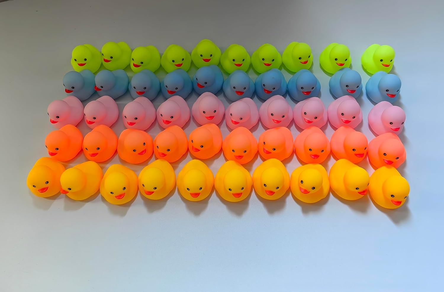 Bath Duck Toys 30 PCS Mini Rubber Ducks Squeak and Float Duckies Baby Shower Toy Party Decoration for Toddlers Boys Girls (1.8''-30Pcs) image number 1
