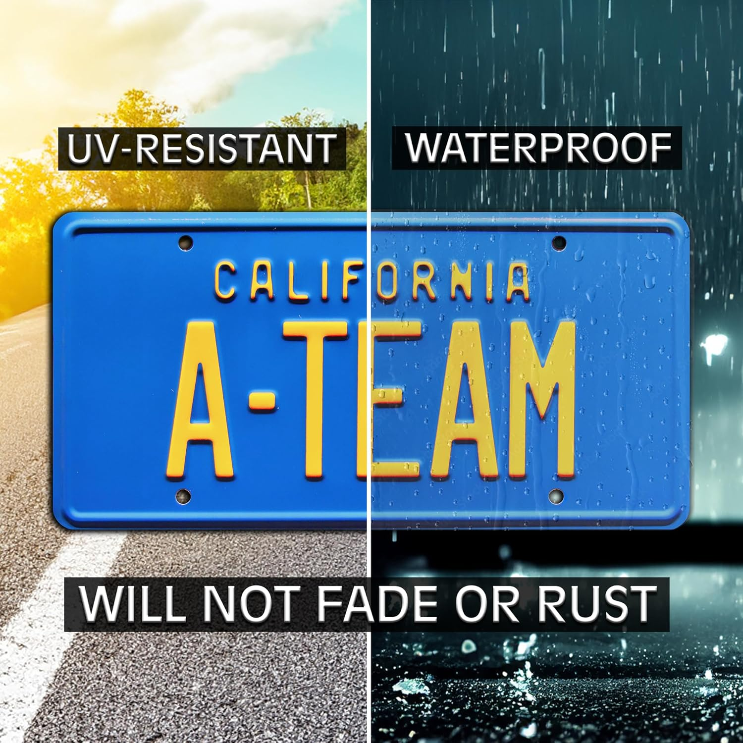 The A-Team | A-TEAM | Metal Stamped License Plate