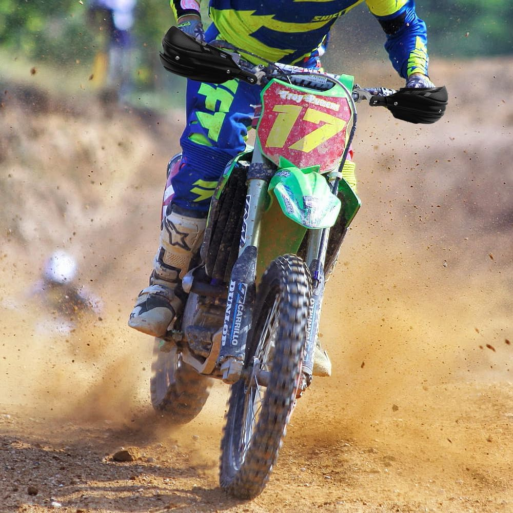 Handguards Motorcycle Handguards Universal, 7/8 in (22 Mm) ~11/8 in (29 Mm) Suitable for Off-Road Motorcycles and ATVS, Compatible with Yamaha YZ250 YZ250F TW200 XT250 XR650L (Black) - Blue image number 7