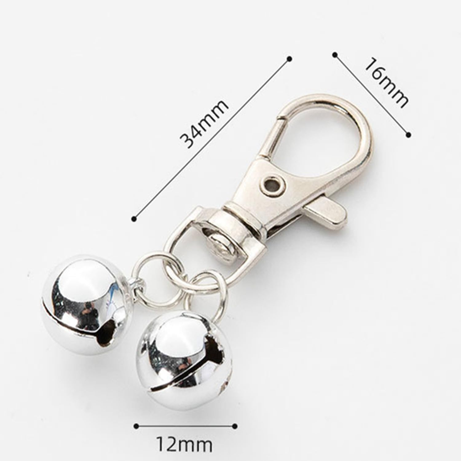4 Pcs Mini Dog Collar Bells, Cat Bell, Silver Pet Pendant Accessories for Training, Loud Charms for Dogs and Cats image number 5