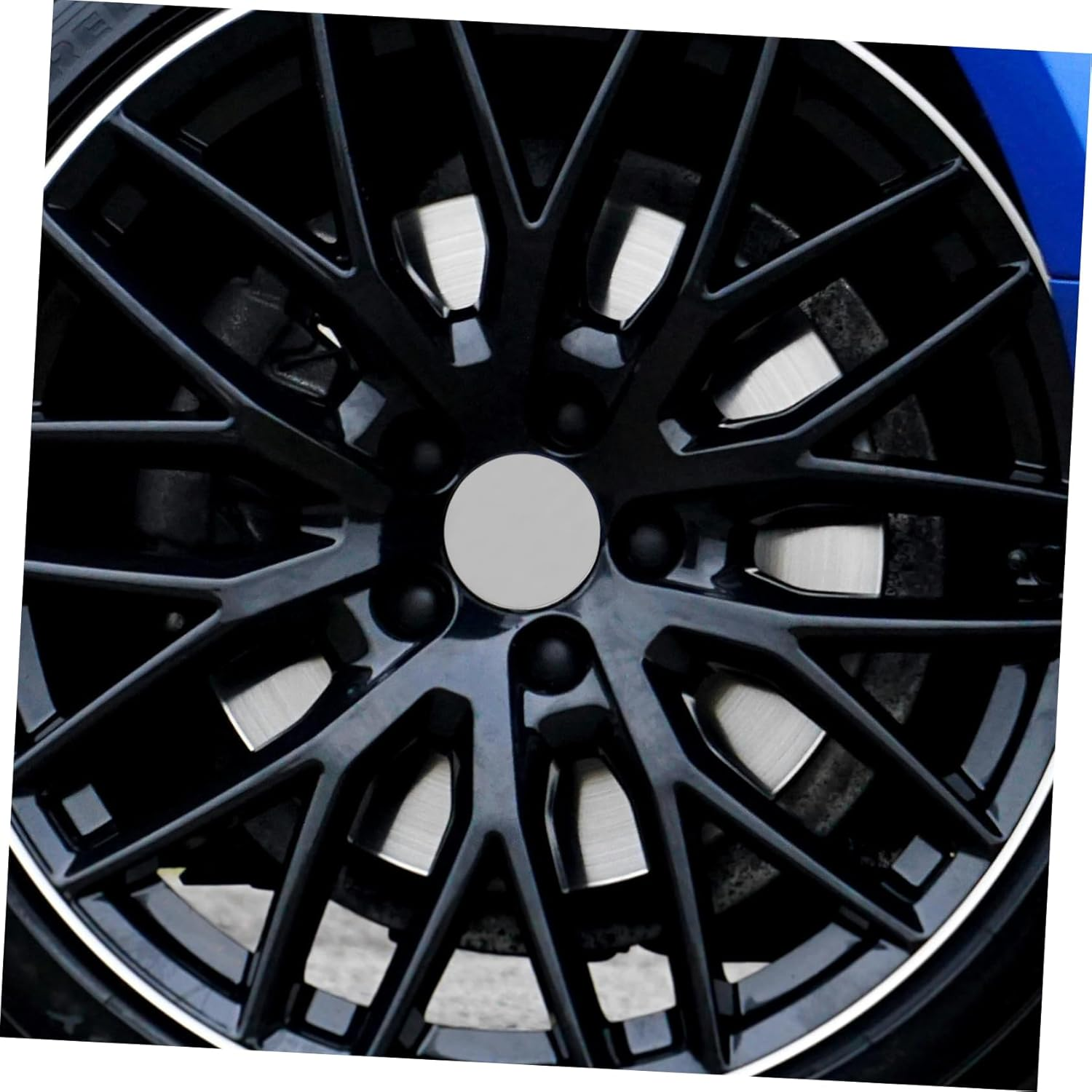 VALICLUD 4Pcs Car Wheel Center Hub Covers Rim Hub Caps for SUV Truck Vehicles Car Tire Center Cap Automotive Wheel Protector image number 4