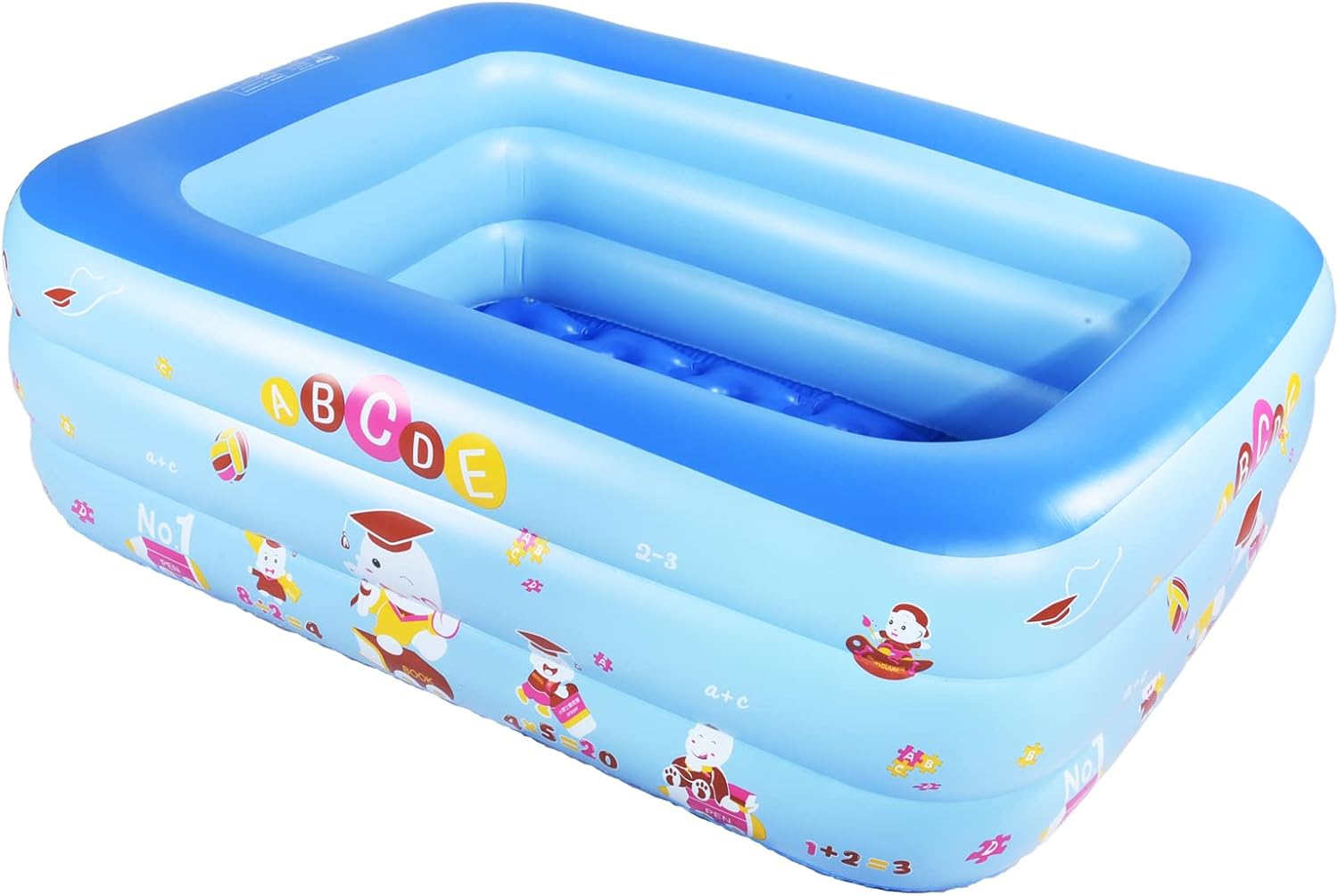 Inflatable Pool for Indoor or Outdoor, 59"&times;43"&times;20" Summer Fun, Kids Pool with Inflatable Soft Floor, Ball Pit image number 2