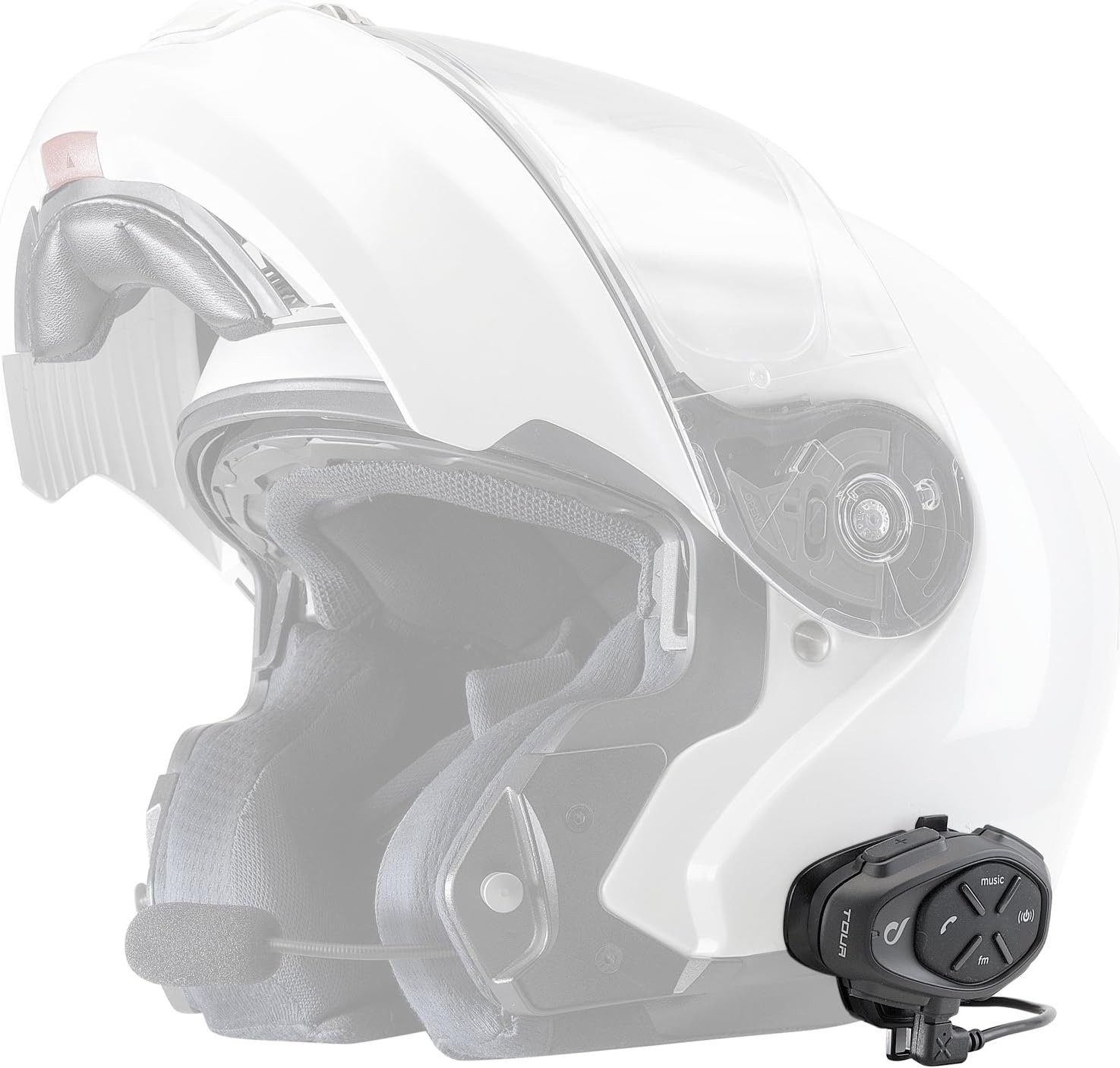 Interphone INTERPHOTOUR Cellularline Tour Bluetooth Intercom Kits, Clear, M image number 4