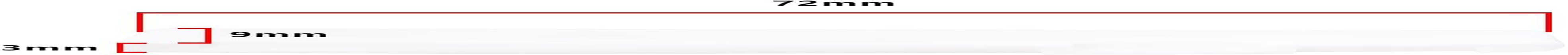 2Pcs 6 String Acoustic Guitar Bone Bridge Saddle 72X3X9Mm Bone Acoustic Guitar Compensated for Acoustic Guitar Luthier Compatible with Martin Guitar(White)