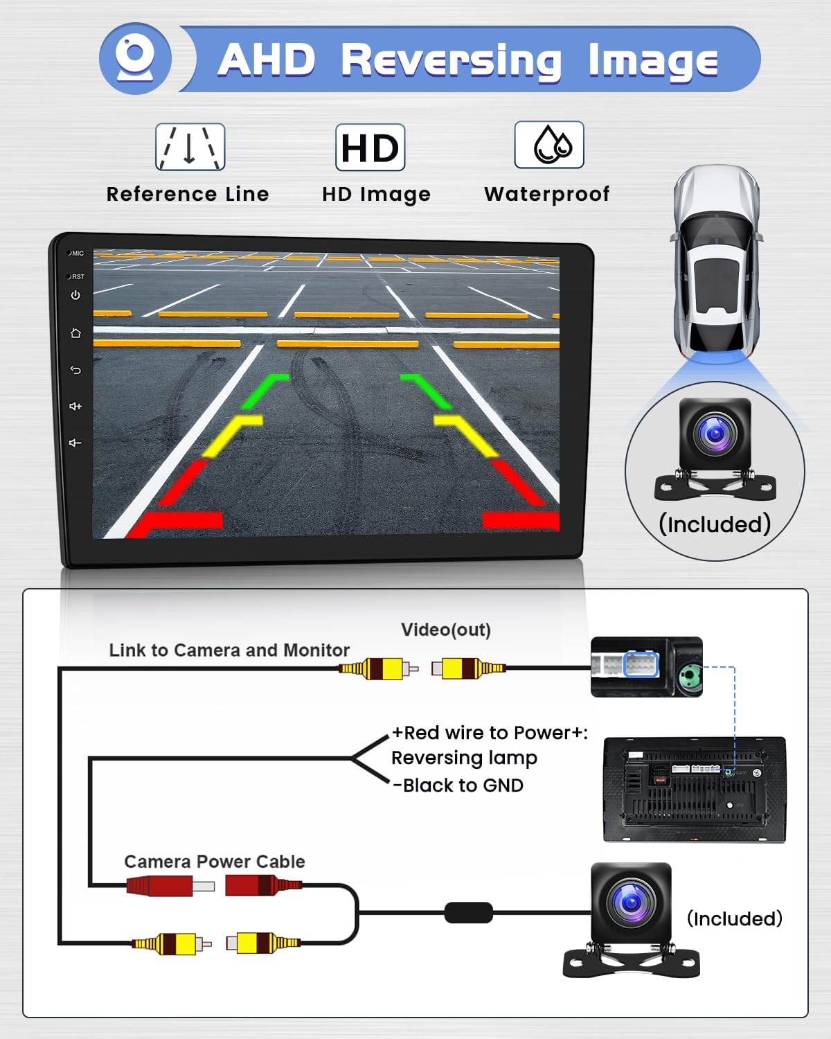 Roinvou 2+64G Android Carplay Stereo for 2008-2012 Subaru Forester Impreza WRX STI, Built-In Wireless Carplay with Android Auto, 9'' Touchscreen In-Dash GPS Navigation Support Mirror Link BT FM RDS image number 1