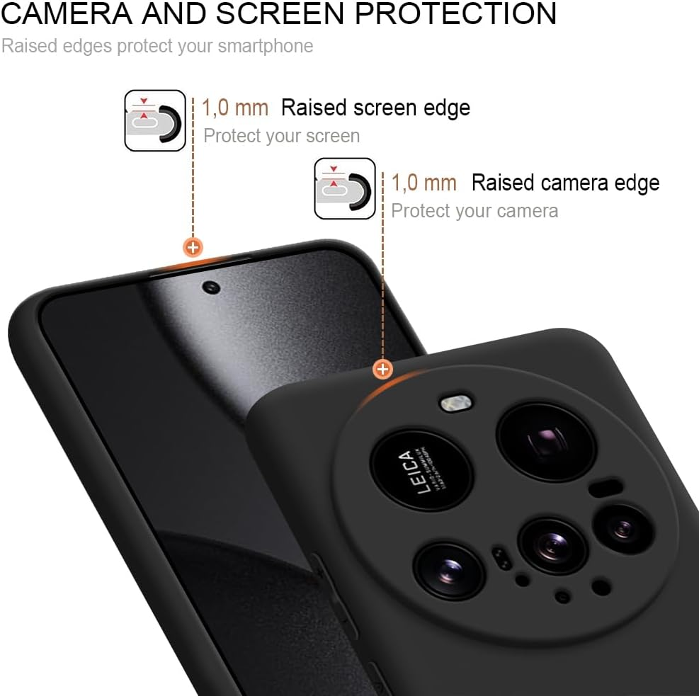 HSP Case for Xiaomi 15 Ultra [Dust-Repellent] Mobile Phone Case | Premium TPU Silicone Case Protective Case | Scratch-Resistant Shockproof Case with Drop Protection | Camera Protection Screen