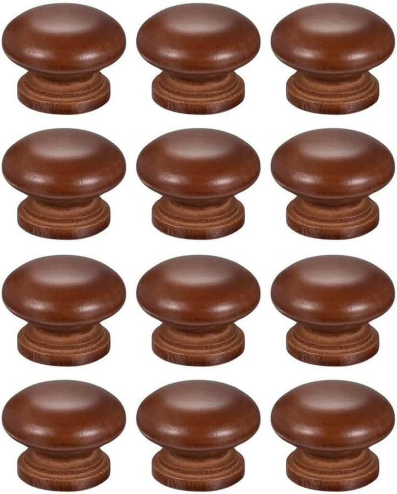JZS round Wood Cabinet Knobs,Kitchen Cabinet Knobs Drawer Knobs Dresser Knobs Zinc Knobs Drawer Pulls