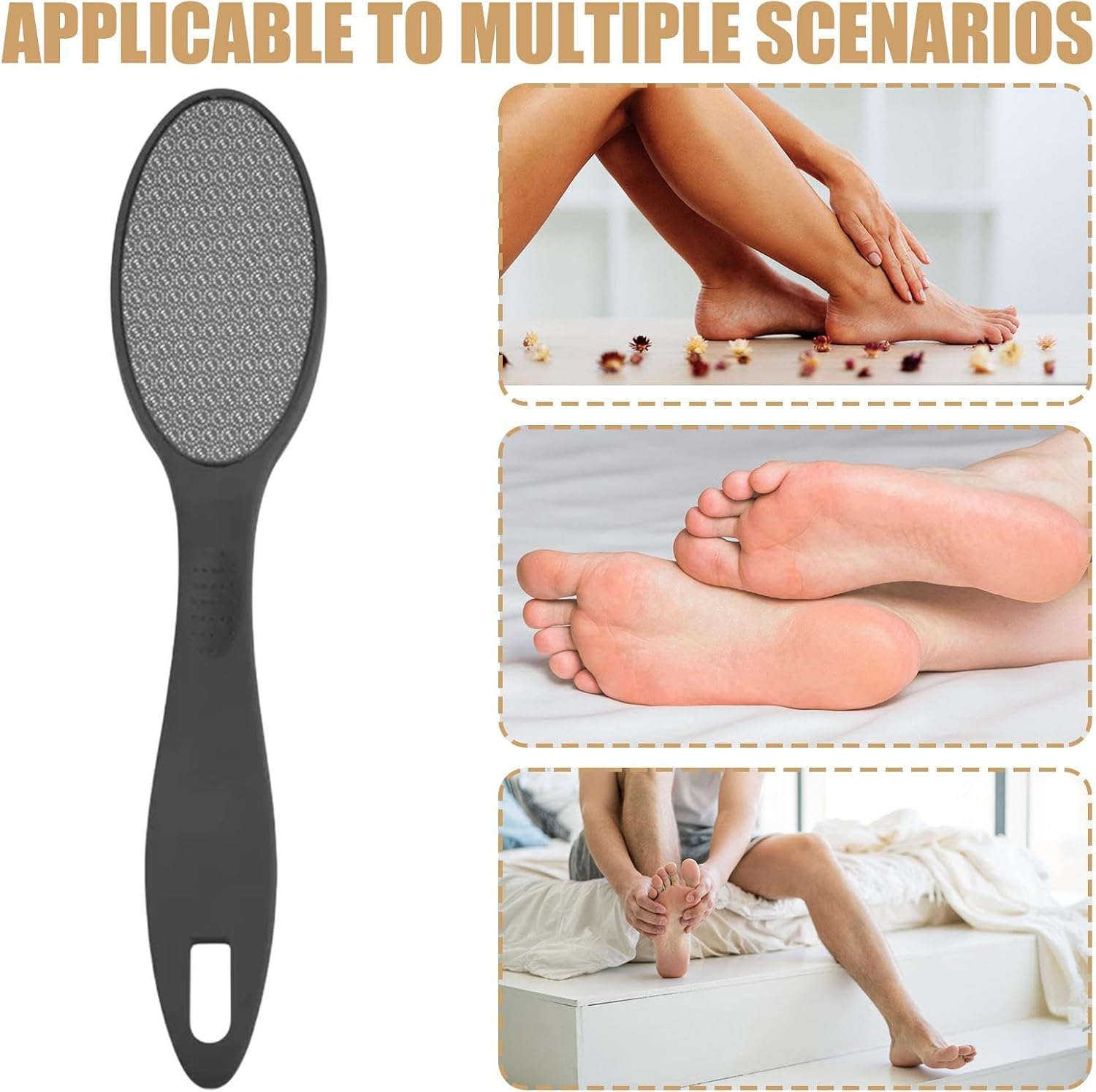 Glass Foot File Callus Remover, Glass Foot Scraper - Foot Exfoliator Scrubber,Professional Foot Care Tool Heel Scraper for Men, Women, Elderly image number 2