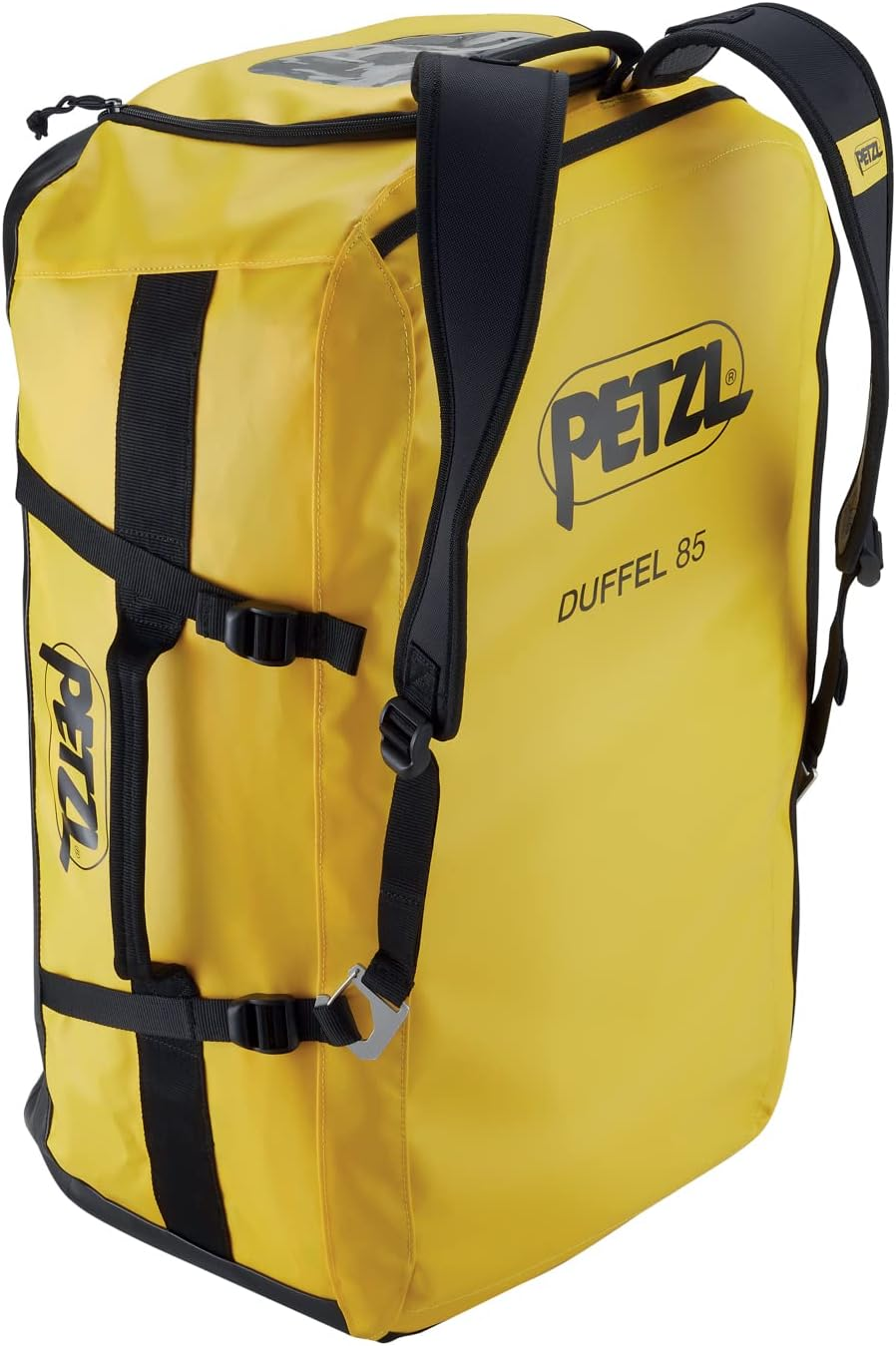 PETZL, Duffel 85, from Large Capacity Transport Sacco, Yellow Black, 85 L, Unisex-Adult image number 2