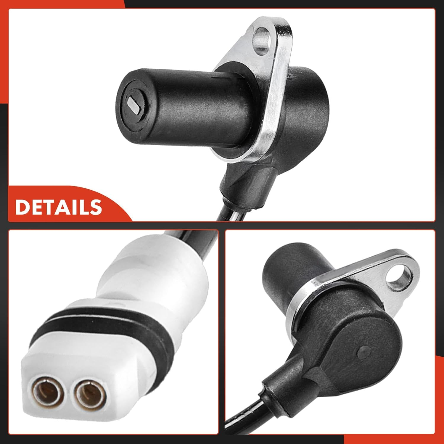 A-Premium ABS Wheel Speed Sensor Compatible with Porsche 911 1999-2005 Boxster 1997-2004 Front or Rear image number 5