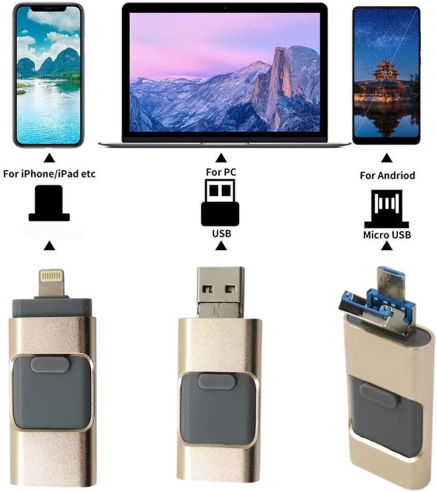 64GB USB 3.0 Flash Pen Drive Thumb U Disk Memory Stick Storage for Iphone Ipad PC Iphone 6 7 8 11 Pro X XS 12 13 14 for IOS8 or Above,Windows Xp,Windows 7/8/10,Window Osx,Linux.Mac (Pink) image number 4