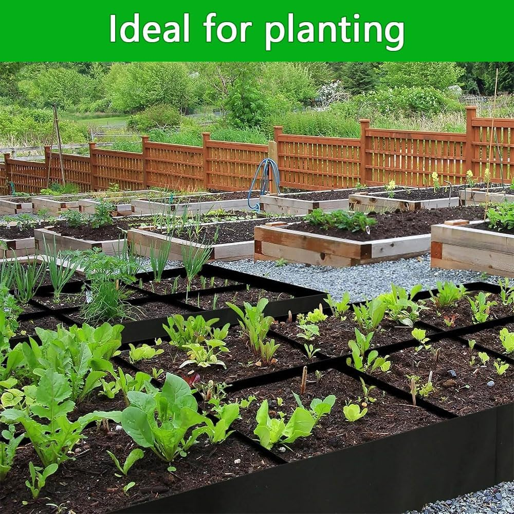 Fabric Raised Garden Bed &ndash; Rectangle Grow Bag with 8 Holes, Heavy-Duty Planter for Vegetables, Herbs, and Flowers, Breathable Fabric Planting Container for Outdoor Gardening image number 3