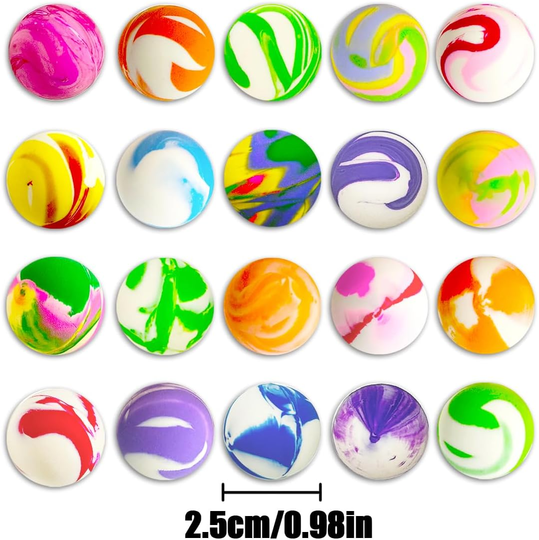 WELANE Bouncy Balls, 20 PCS Color Rubber Balls for Party Bag Filler, Game Prizes, Cat Toys (25Mm/0.98In) image number 3
