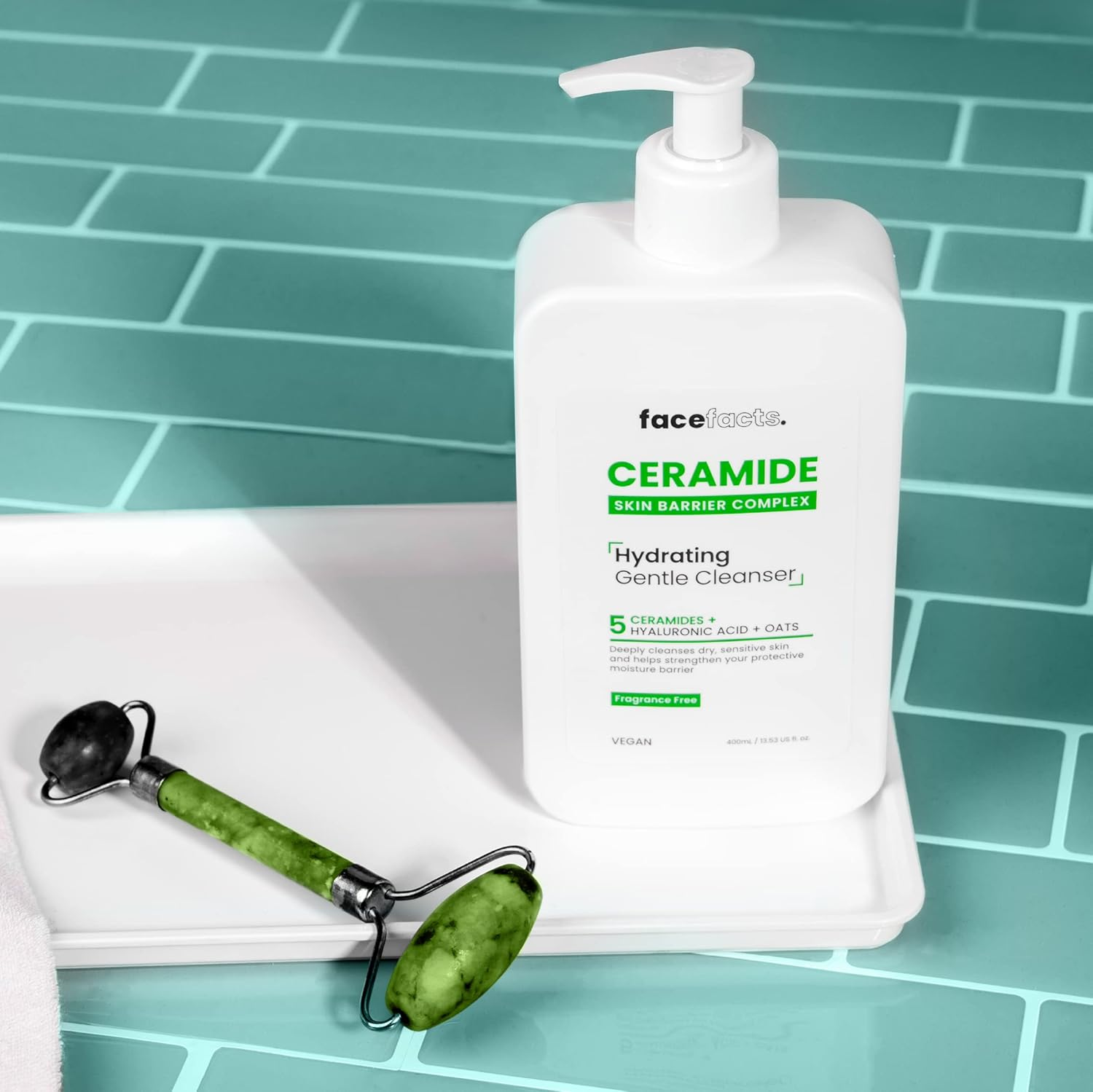 Face Facts Hydrating Ceramide Cleanser | Dry & Sensitive Skin | 400Ml image number 3