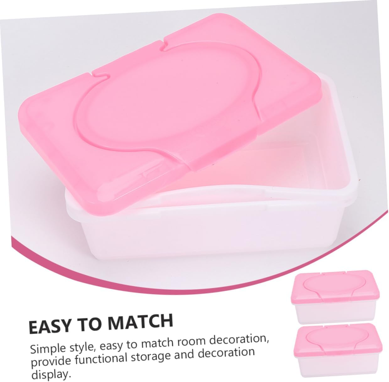 Alipis Wet Tissue Storage Box 2Pcs Sealed Organizer for Home Office Hotel Kitchen