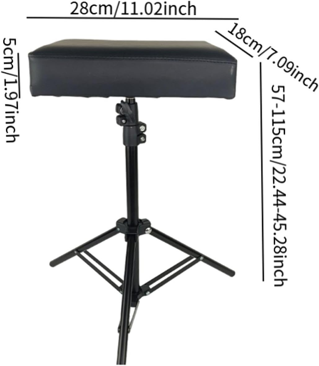 180&deg; Rotatable Tattoo Armrest, Professional Thick Non-Slip Cushion, Height and Tilt Adjustable Tripod for Home Studio image number 1