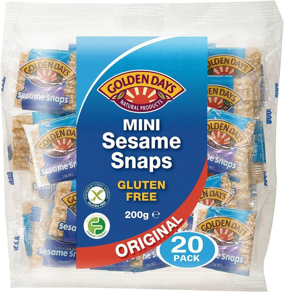 Golden Days Sesame Snaps 20 Pack, 20 Count image number 2