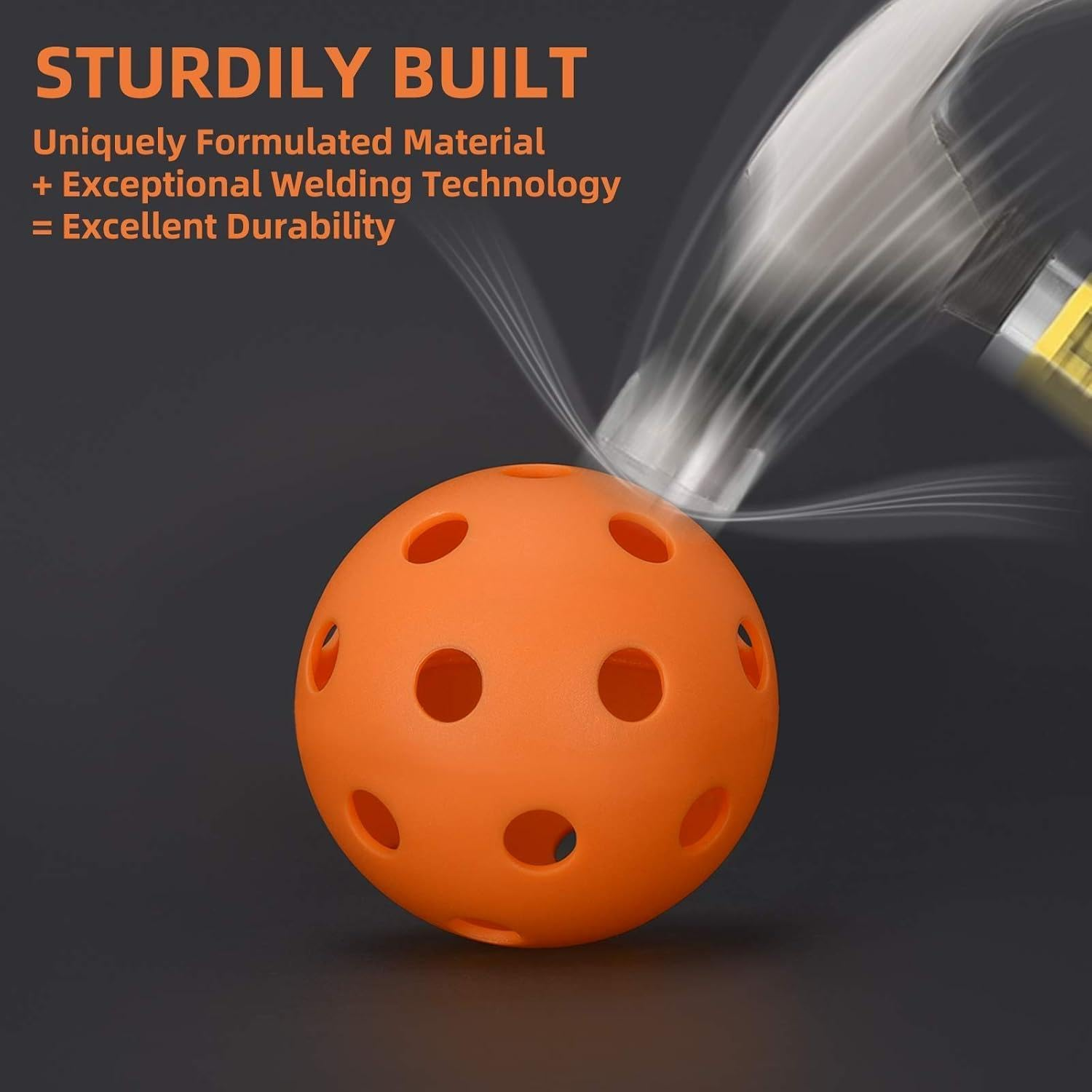 4 Pack Pickleball Paddles Set with 4 Balls and Carry Bag, Pickle Ball Rackets Equipment for Beginners & Pros, Fiberglass Graphite Pickleball Racquet Set image number 5