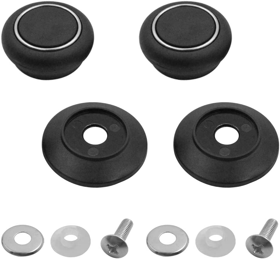 5 Pcs Pot Lid Knobs,Sonku Pot Lid Top Replacement Knob Handle Knobs for Casserole Kettle Cover Glass Saucepan Lid Pot-Black image number 1