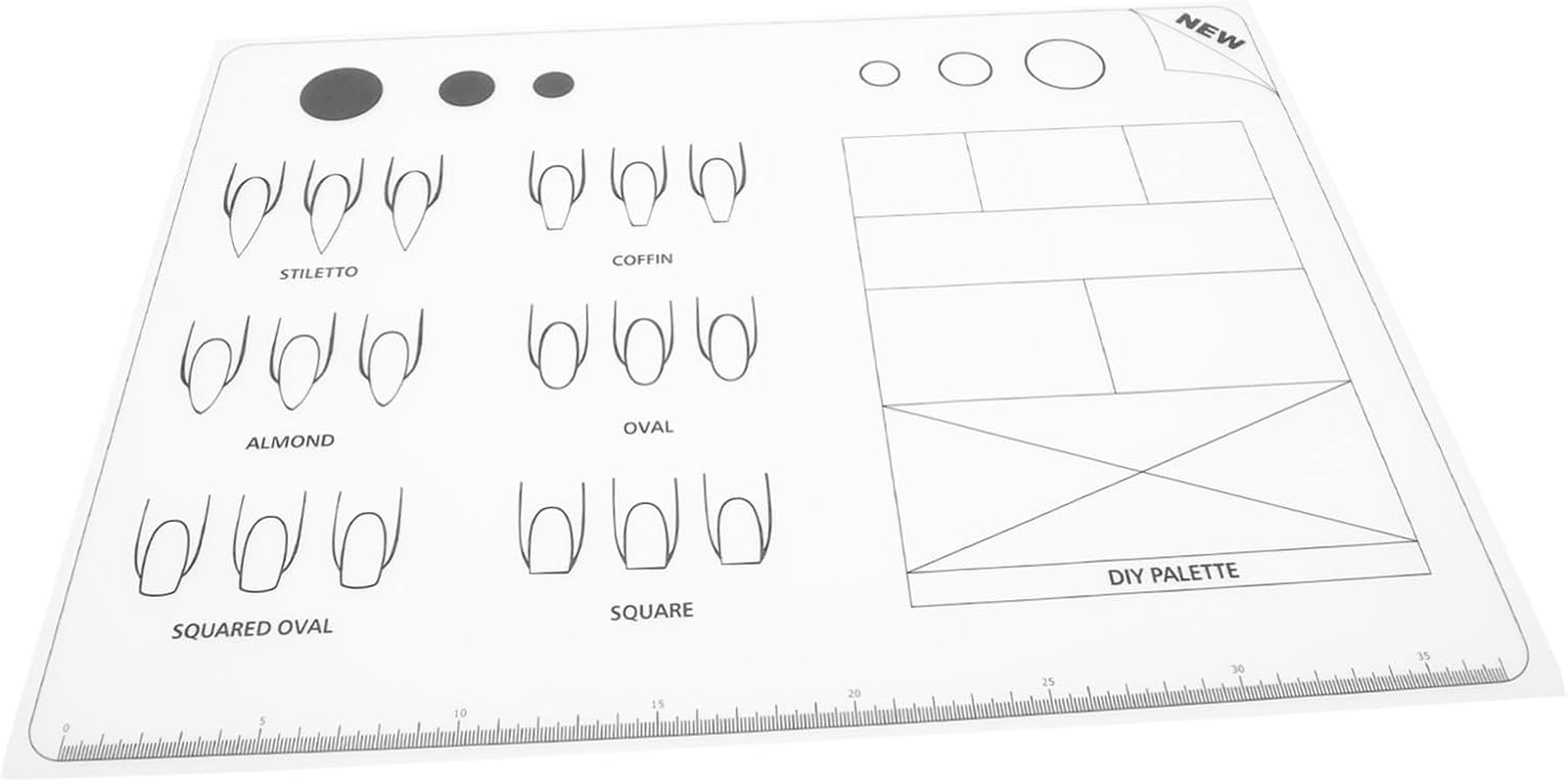 HEATSHAKING Acrylic Manicure Mat Silicone for Hand Cushion French Tip Nails Absorbent Mats for Girlsfriends image number 4