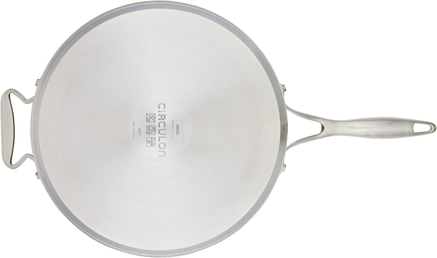 Circulon Stainless Steel Saut&eacute; Pan with Lid and Steelshield Hybrid Stainless and Nonstick Technology, 5 Quart image number 6
