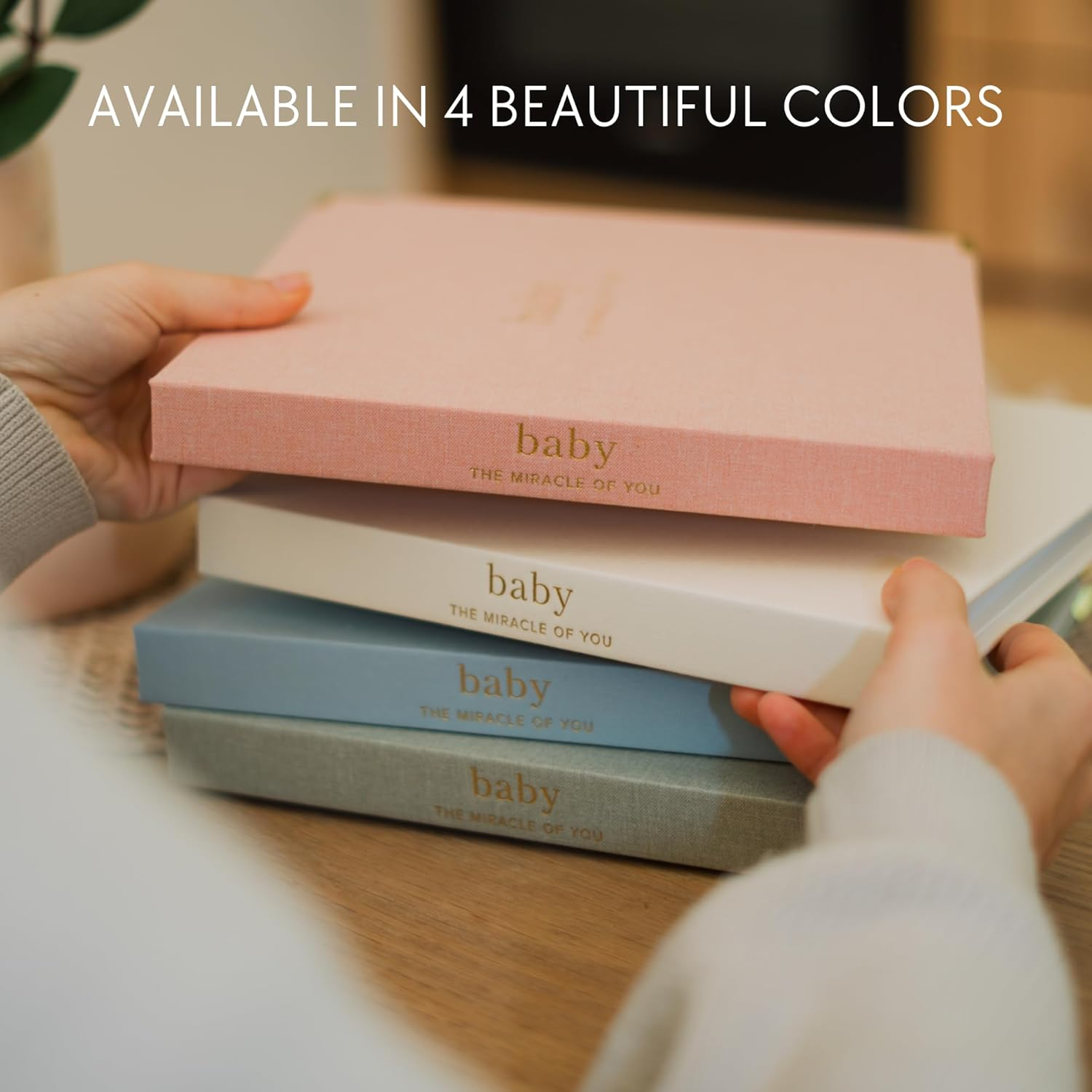 Keepsake Baby Memory Book for Boys and Girls &ndash; Timeless First 5 Year Baby Book &ndash; Gender Neutral Beige Baby Journal Scrapbook or Photo Album - a Milestone Book to Record Every Event from Birth to Age 5 - Beige image number 4