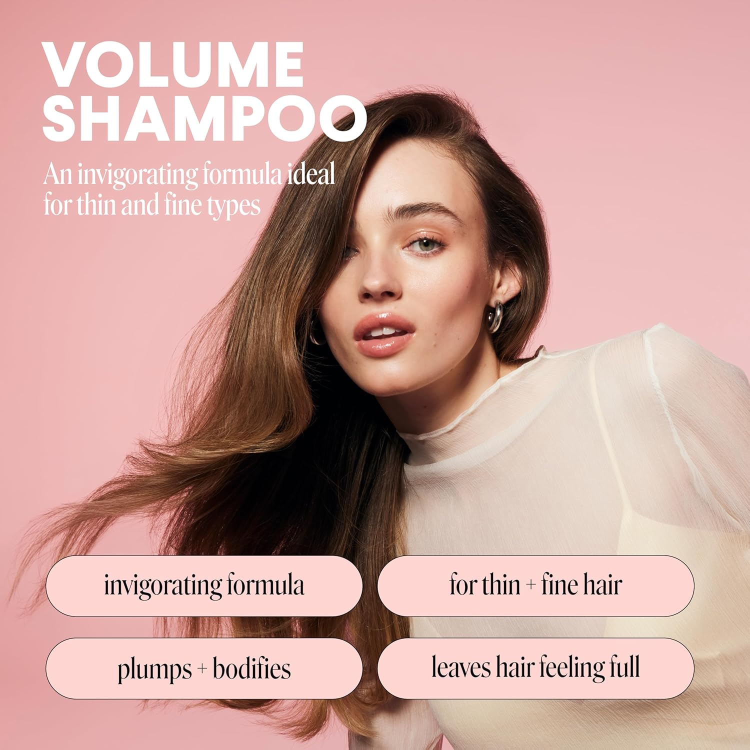 MONDAY HAIRCARE 4 X 354 Ml Volume Shampoo for Thin, Fine, and Oily Hair, Made from Coconut Oil, Ginger Extract, & Vitamin E, 100% Recyclable Bottles image number 1