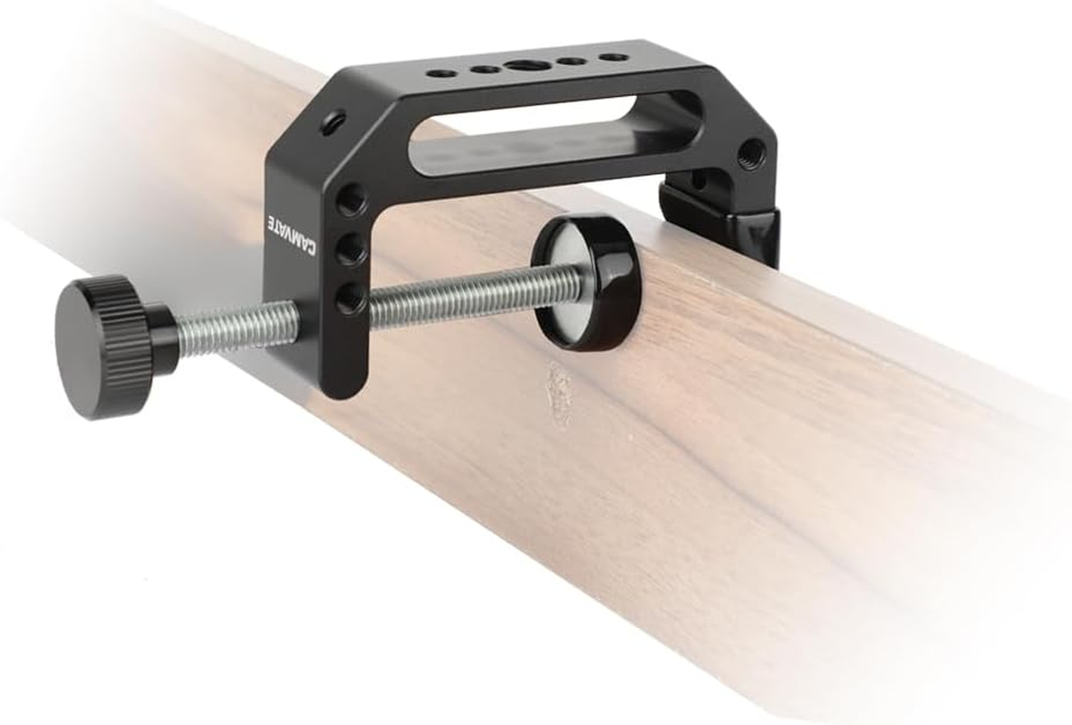 CAMVATE Aluminum C-Clamp(Small+Large) with 1/4"-20 & 3/8"-16 Thread Hole for Photographic image number 3