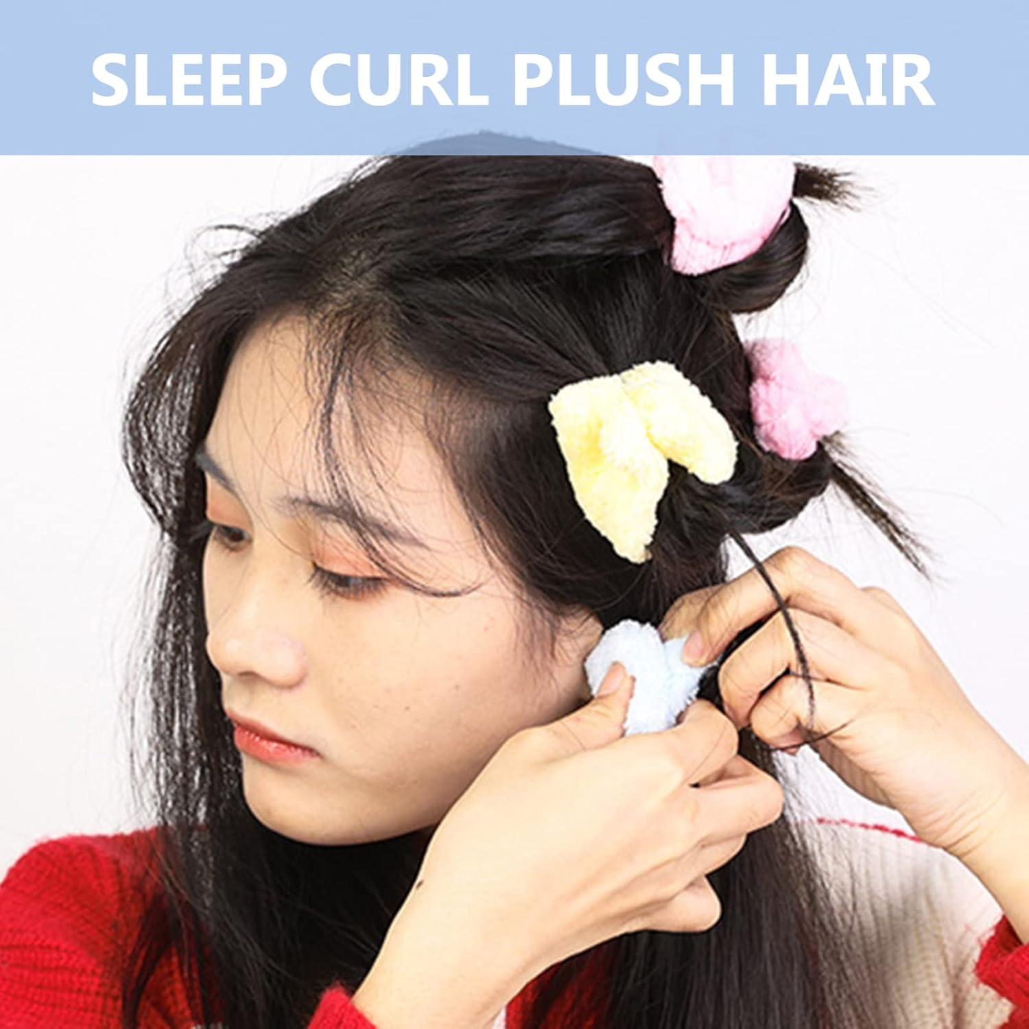 Beavorty Curler for Curly Hair Products No Heat Hair Curler Styling Satin Rollers image number 4