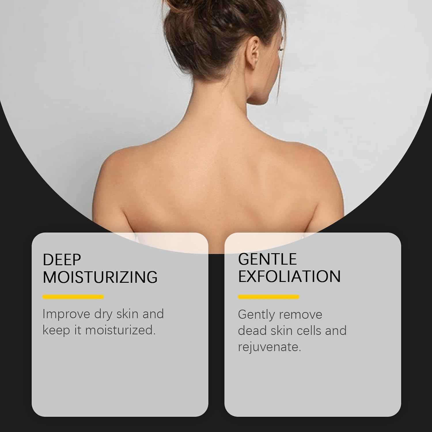 Gentle Exfoliating Body Wash with Cocamidopropyl Betaine and Hydroxypropyl Methylcellulose. Helps Improve Dry Skin, Maintain Moisture, Gently Remove Dead Skin Cells, and Restore Vitality. (4Pcs) - 4Pcs image number 2