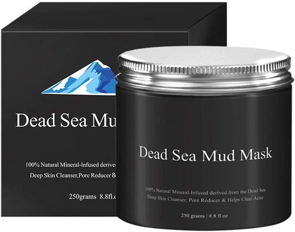 Mud Mask for Face and Body Nourishing, Deep Pore Cleansing, Acne and Blackheads Treatment, anti Aging and anti Wrinkle, Organic Natural Facial Mask for Smoother and Softer Skin More Flexible (8.8 Oz)