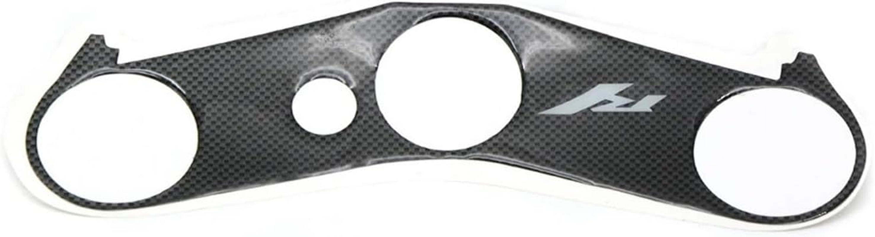 Jininshengxindianzi Compatible with Yamaha YZF-R1 YZF R1 YZFR1 2002 2003 2004 Motorcycle Tank Protection Plate Fork Badge Steering Bracket Cover Decal Sticker (Color : CF R1 Logo)