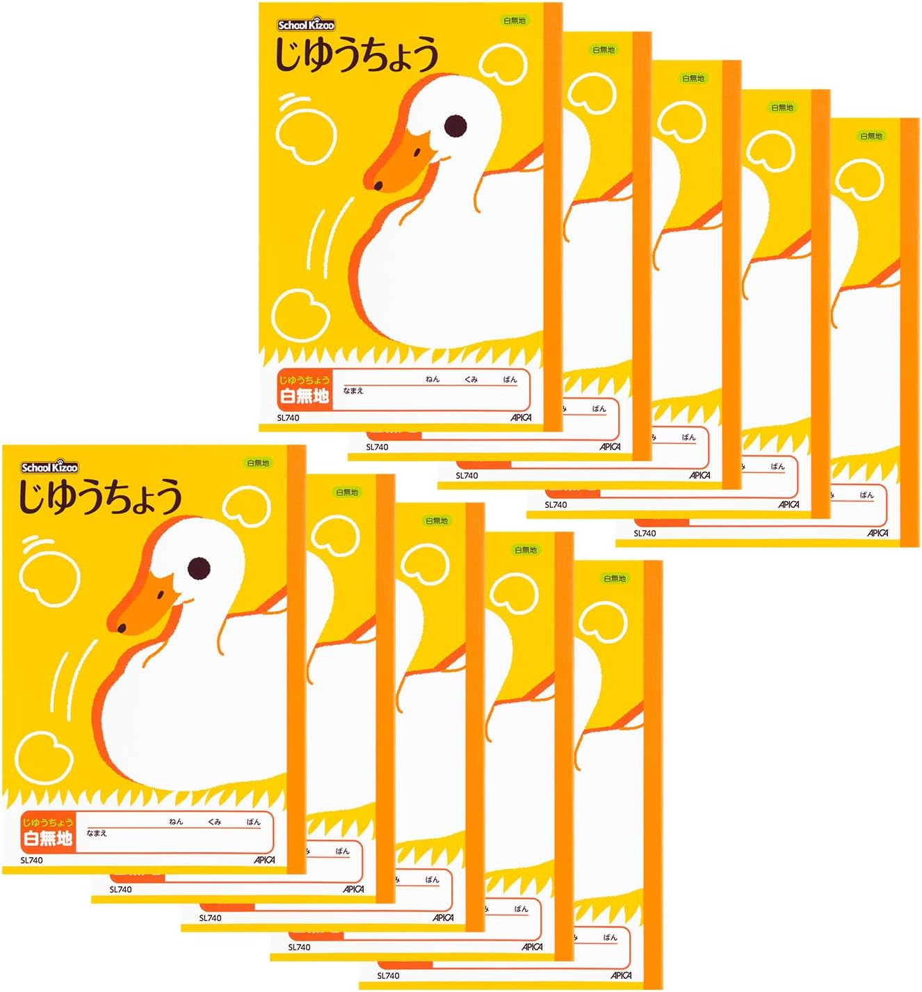 Apica SL740 School Kids Study Book, B5, 10 Books image number 5