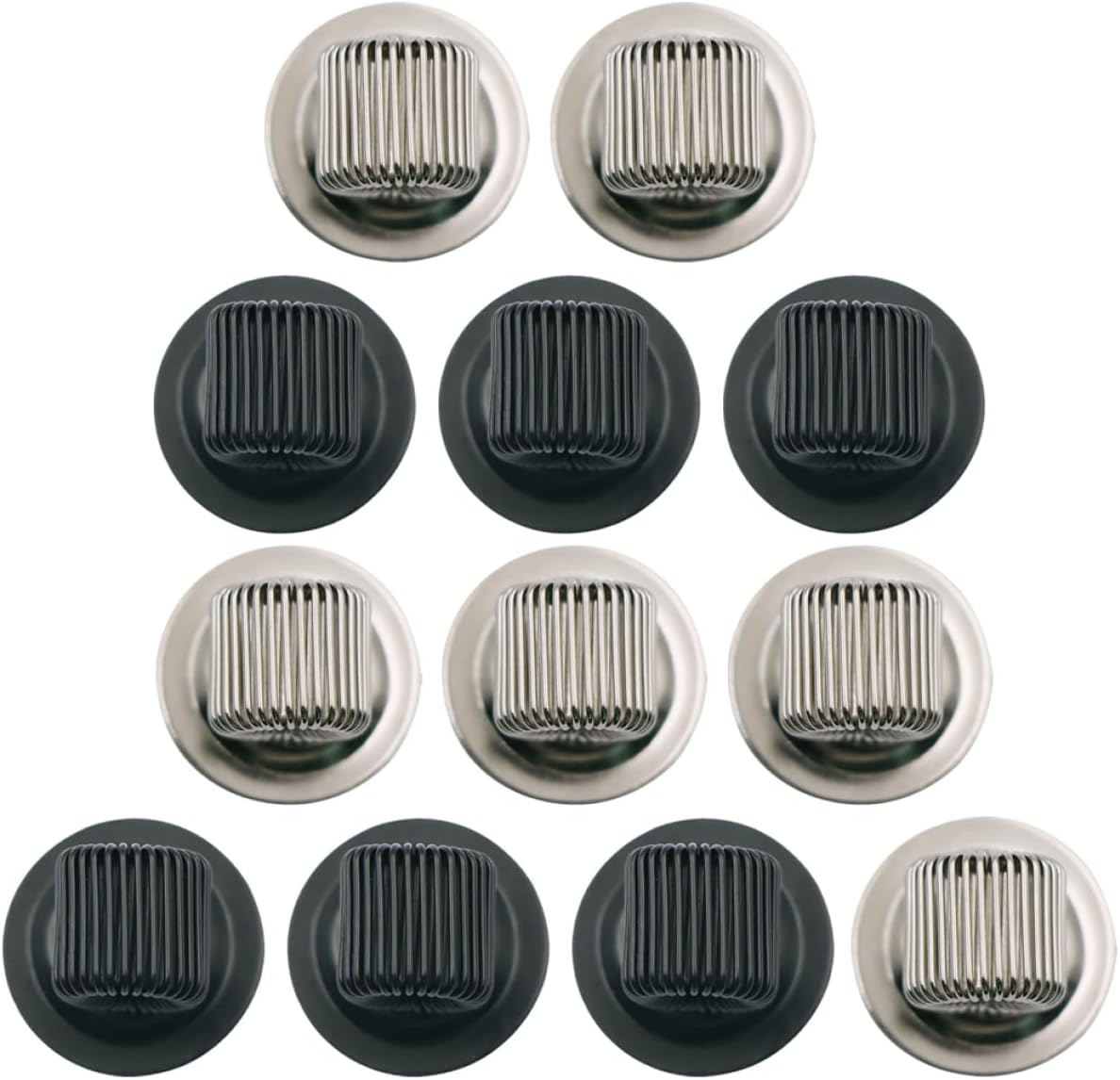 COHEALI 12Pcs Metal Pen Holders Self-Adhesive Pencil Clips Professional Wear-Resistant Office Accessories for Daily Use Compact Rotable Design image number 4