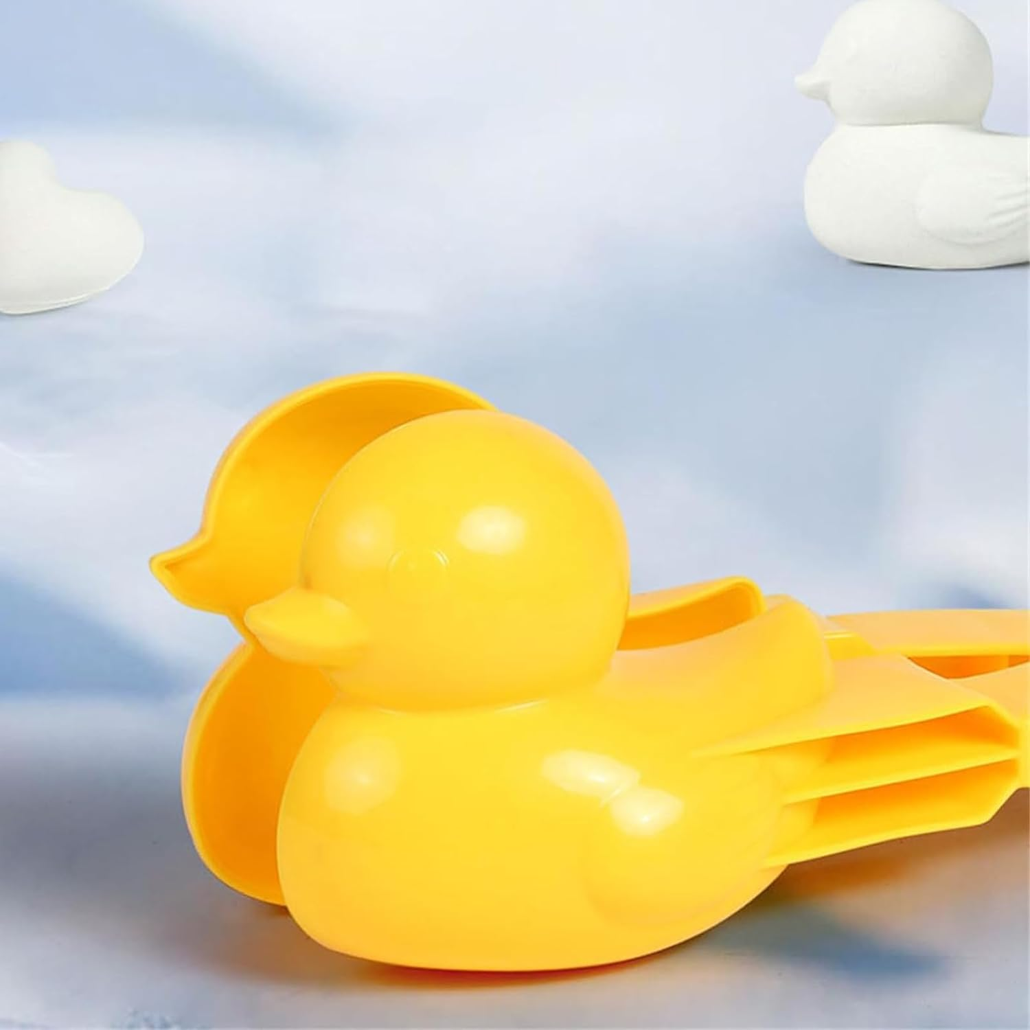 Duck Rice Mold, Rubber Duck Rice Mold, Rice Duck Mold, Rice Ball Mold, Animal Shapes Sushi Mold, Snowball Maker Toys, 4Pcs Cute Bear Duck Snowball Clip Snow Clay Ball Maker-4Pcs-06 image number 4
