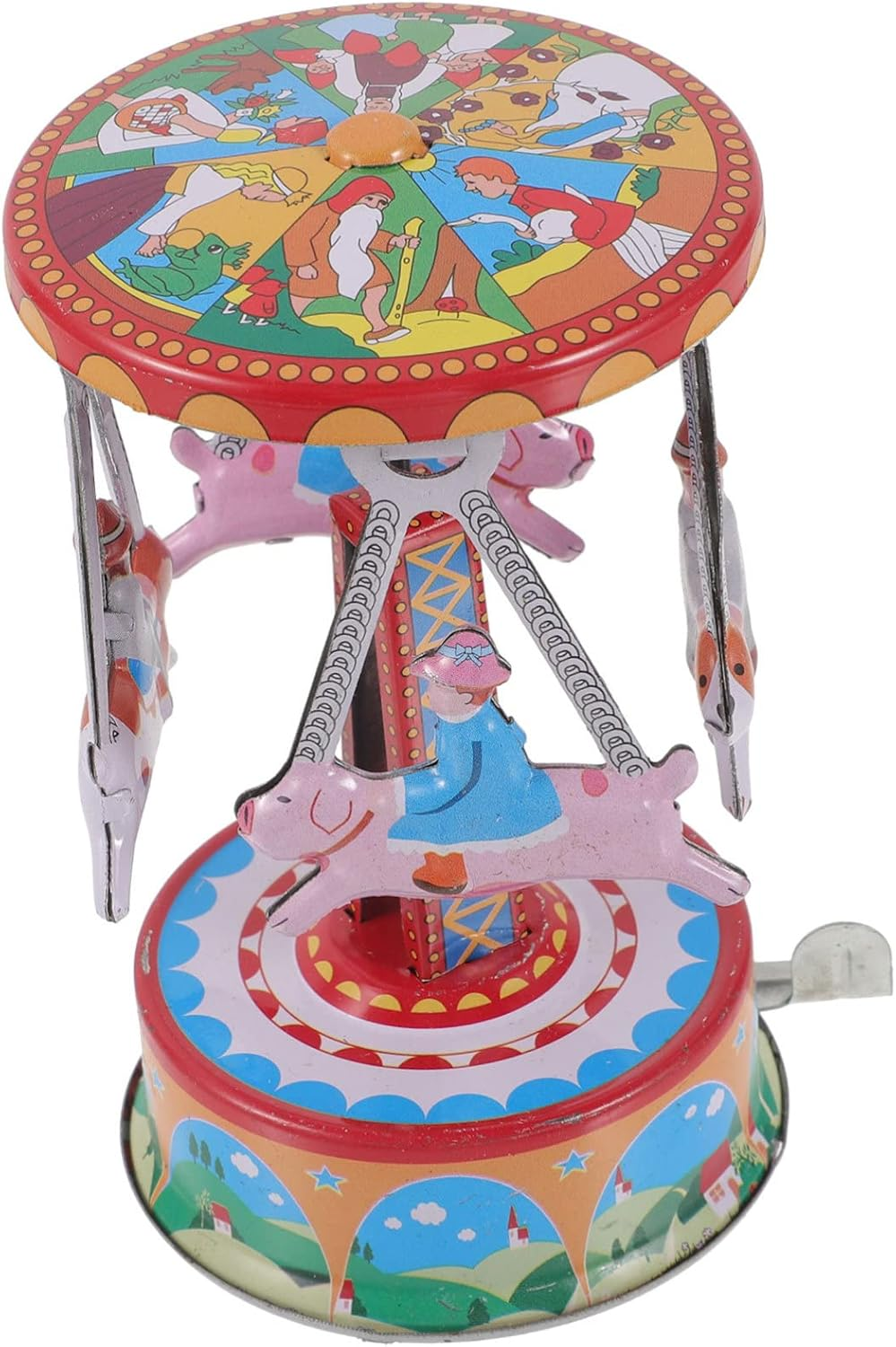 CIYODO Retro Vintage Tin Toy Windup Creative Educational Toys for Boys and Girls No Battery Needed for Birthday Party Decorations