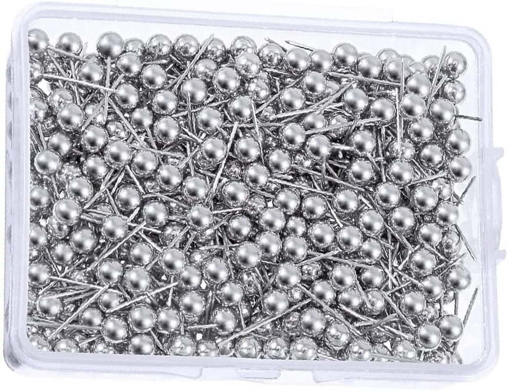 200Pcs round Plastic Head Push Pins Head Push Pins Map Tacks Drawing Pins Map Pins for Pin Board Thumb Tacks (Golden)