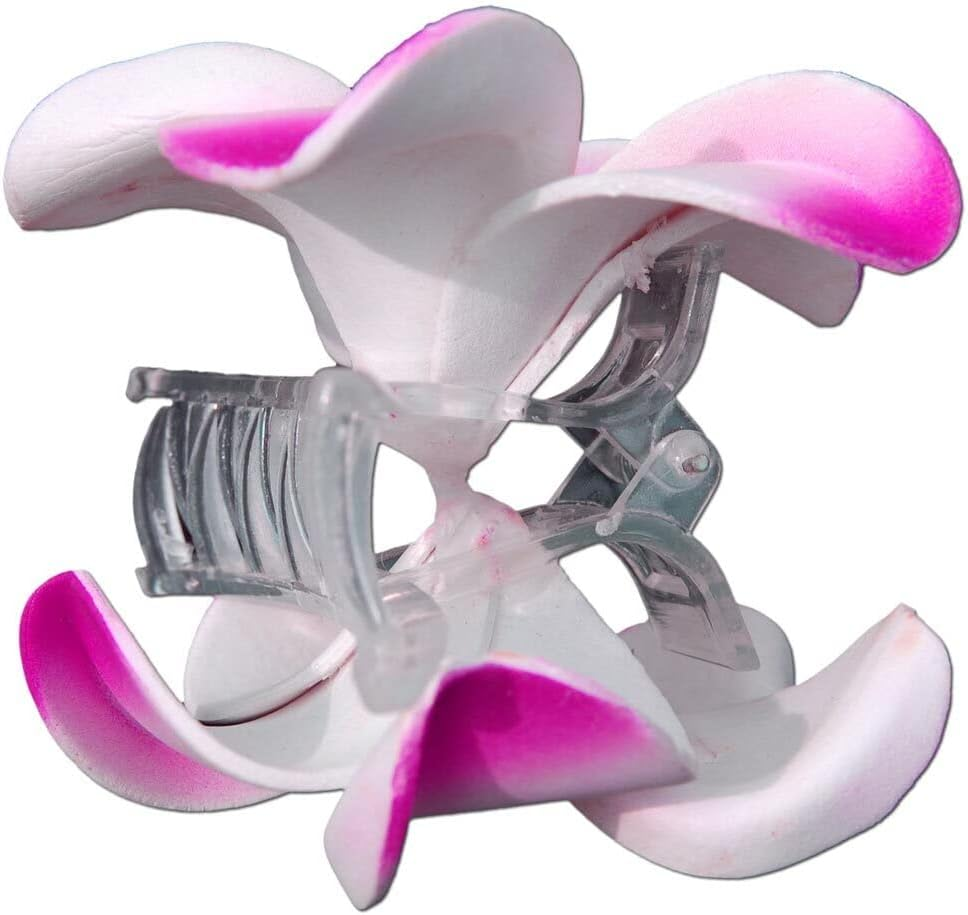 SEESTERN Bali Hawaii Hair Clip 2 Frangipani Flowers Made of Foam Rubber Hair Clip / FBA_1301 Purple