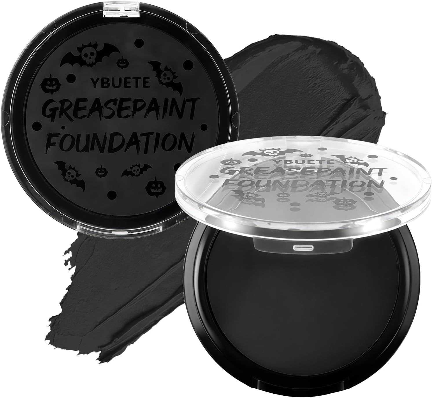 YBUETE Ogre Green Foundation Oil Based Face Paint, Professional Green Greasepaint for St. Patrick'S Day, Halloween Face Painting for Witch Shrek Hulk Goblin Monster for Adult Carnival & Costume Party