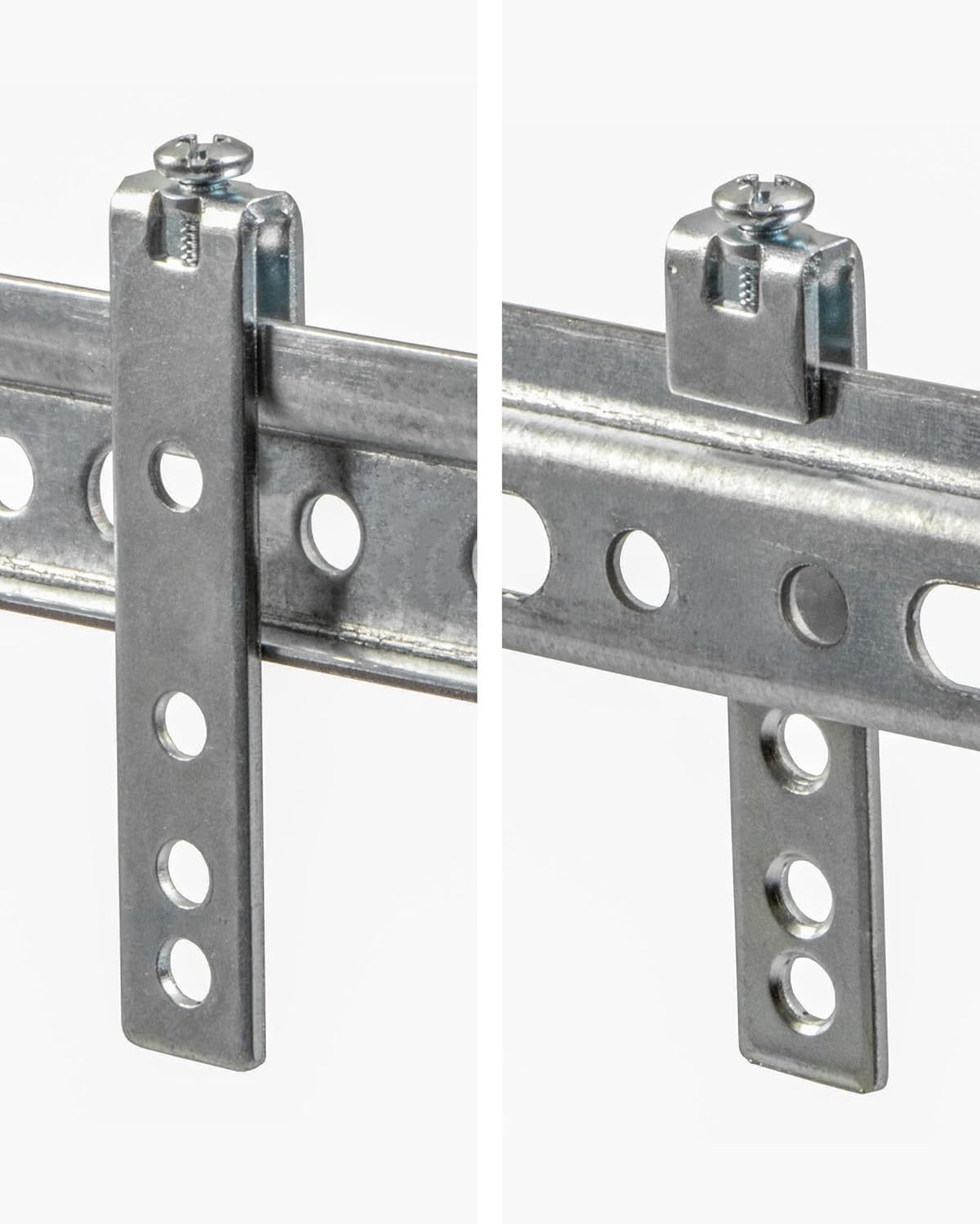 Gedotec Cabinet Hanger Galvanised Steel H10323 | Pack of 6 Cabinet Holders for Screwing | Furniture Hanger Rustproof | Hanging Rail Metal | Cabinet Support Stable | Cabinet Support Visible | Heavy Duty image number 1