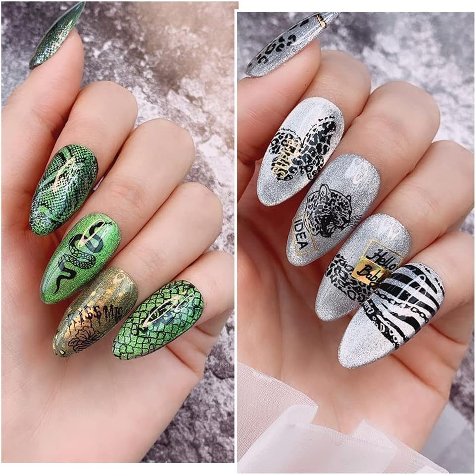 Nail Stamp Set, 5 Pieces Nail Stamp Plate Flowers, Nail Stamping Stencils Set, Nail Stamping Plates, Nail Stamping Stencil Set image number 2