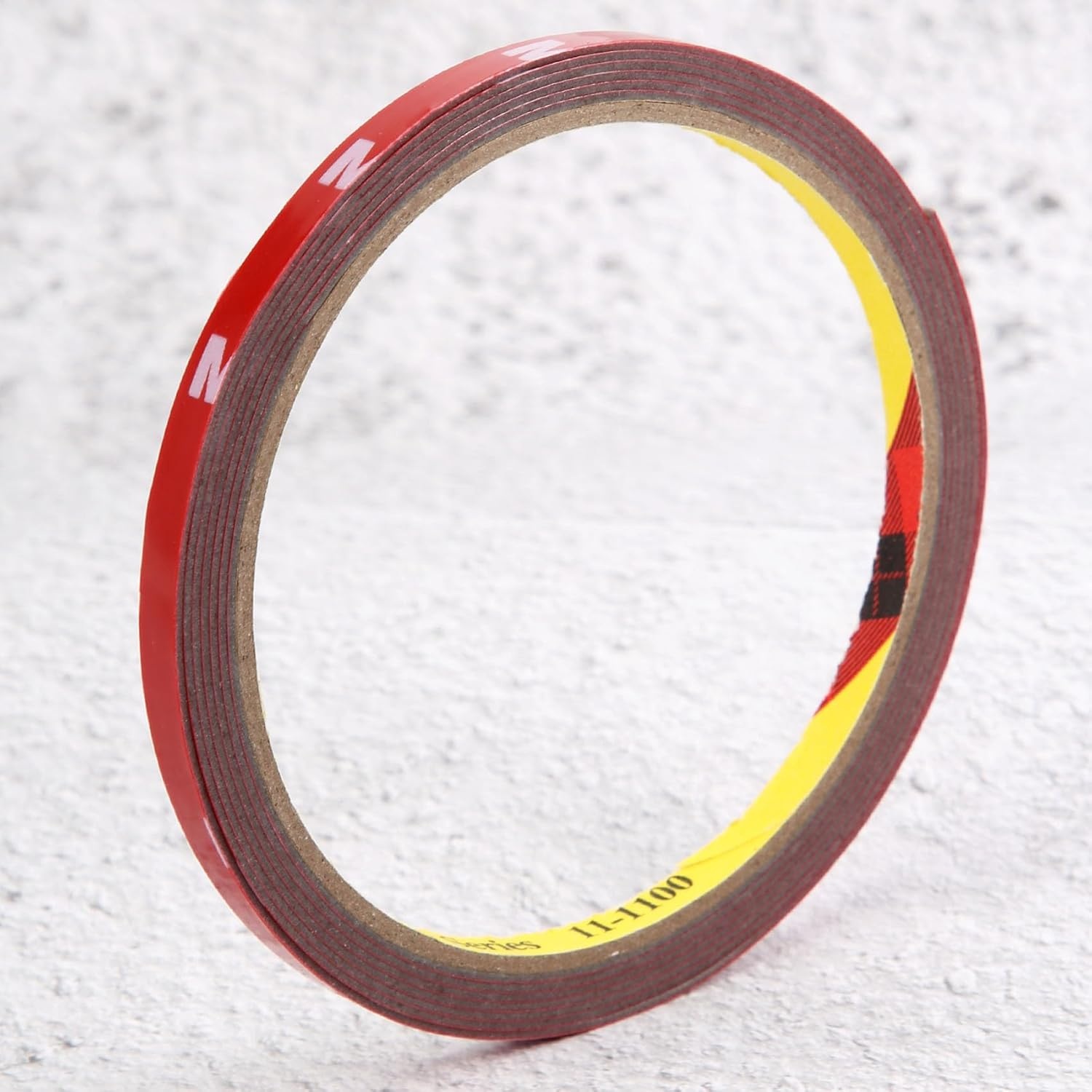 Tuperoymse Strong Permanent Double Sided Super Sticky Foam Tape Roll for Vehicle Car, Red 6MM X 3 Meters image number 4