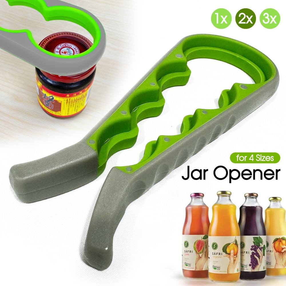 22.3CM Jar Opener for 4 Lid Sizes &ndash; Non-Slip Grip Jar Opener Tool for Weak Hands, Seniors, Arthritis, Easy Lid Removal for Jars and Bottles (2) image number 2