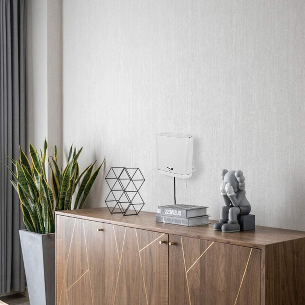 HOLACA Wall Mount Holder for ASUS Zenwifi AX Whole-Home Tri-Band Mesh Wi-Fi 6 System, Zenwifi XT8/ CT8 Wall Bracket(1-Pack, White) image number 6