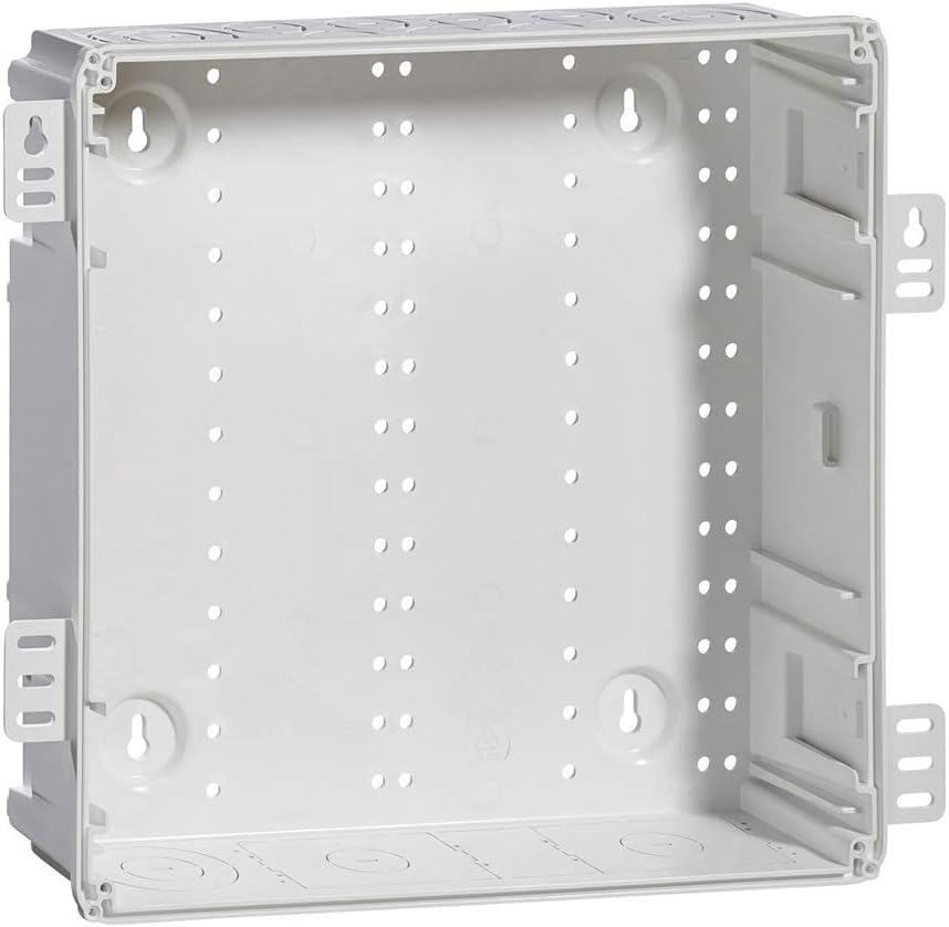 Leviton 49605-140 14" Wireless Structured Media Center with Vented Cover, White image number 1