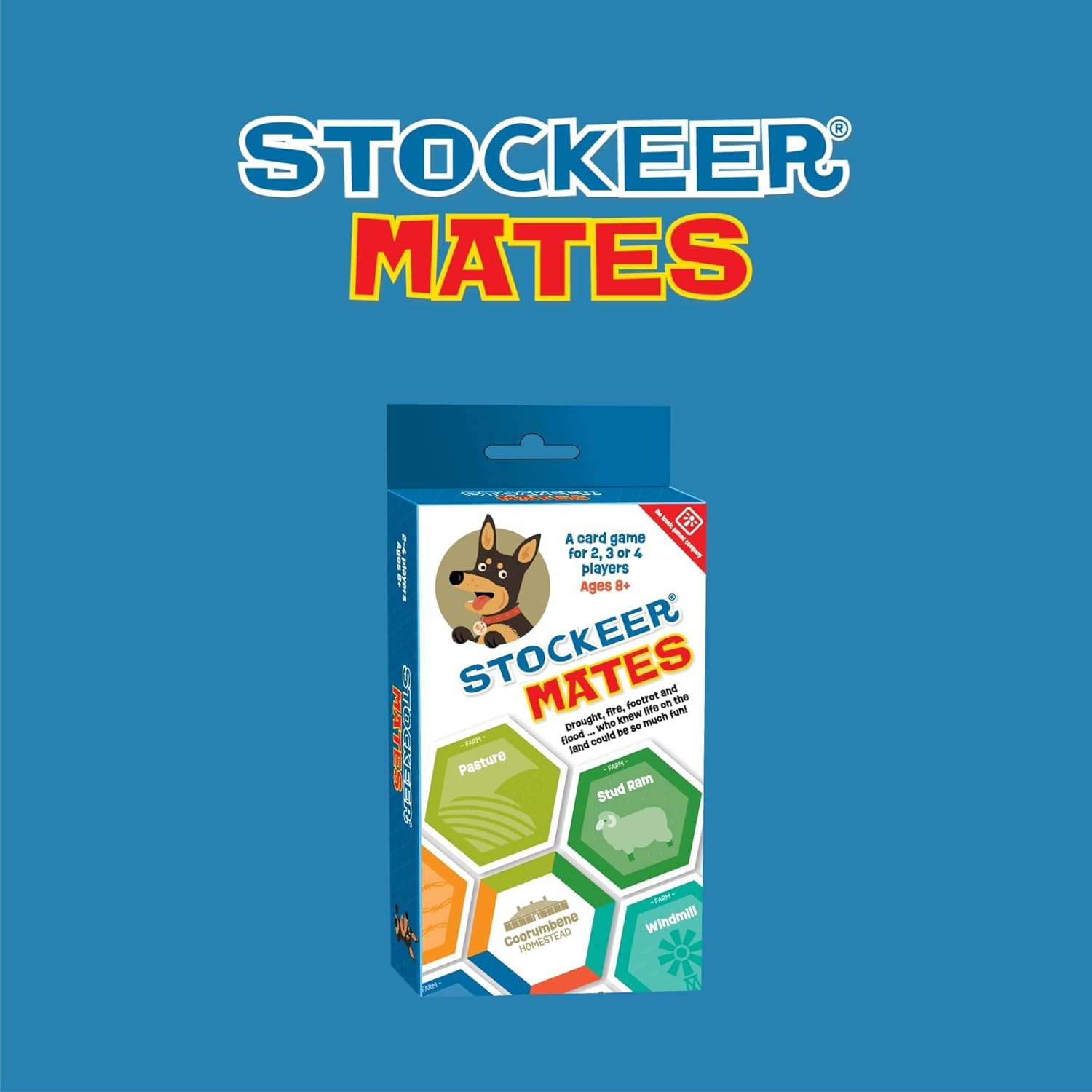 Mates Card Game - a Fun Card Game for 2, 3 or 4 Players, Ages 8 to Adult, Based on the Famous Australian Classic Board Game Squatter, Family Game, Tabletop Game, Gift image number 1