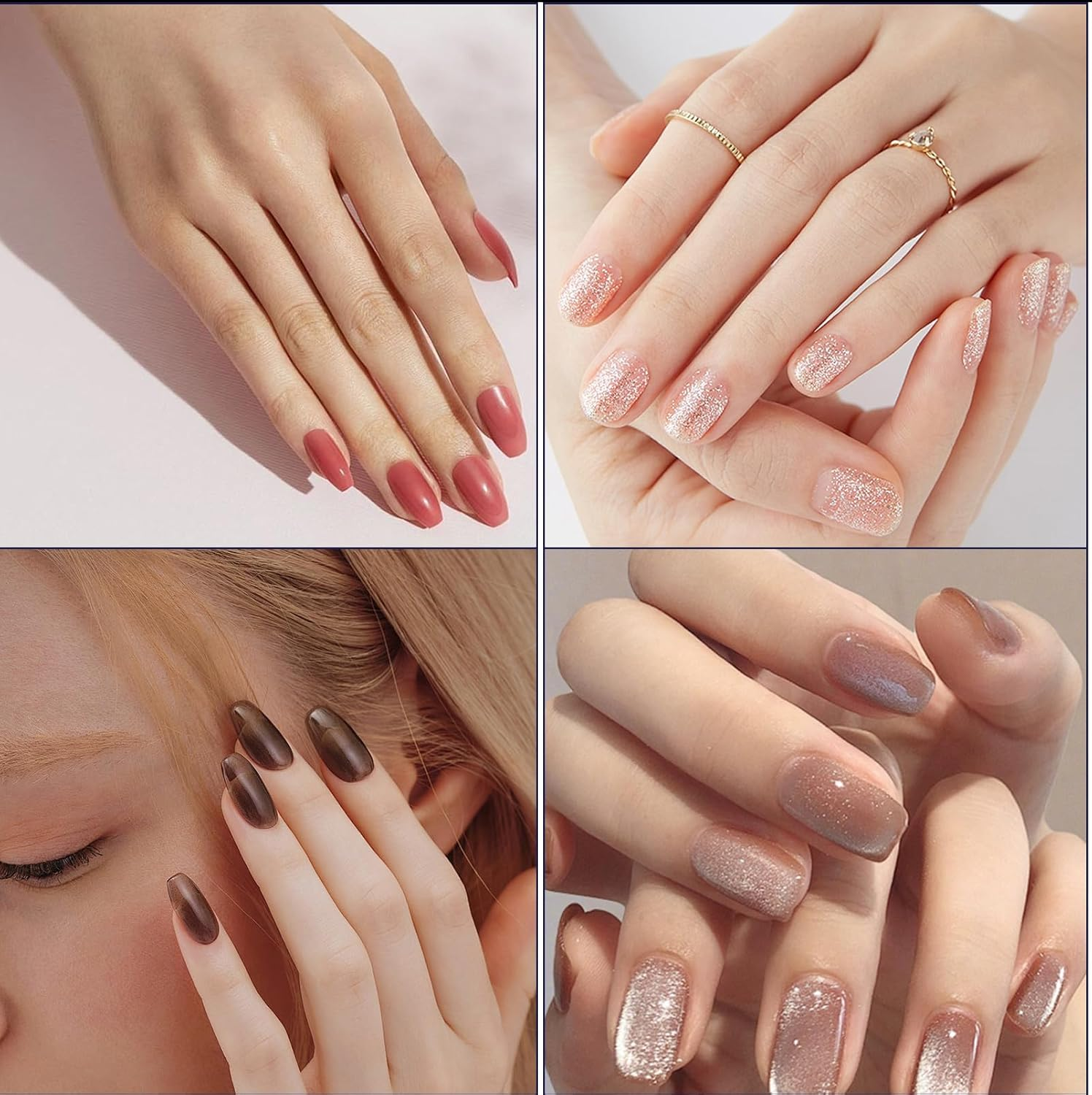 100 Pcs Nail Colour Display Tips, Clear Nail Swatch Sticks, Practice Nails, Nail Swatch, Salon Nail Samples Sticks for Gel Polish, Practice, Tips & Designs (Round Shape) image number 4